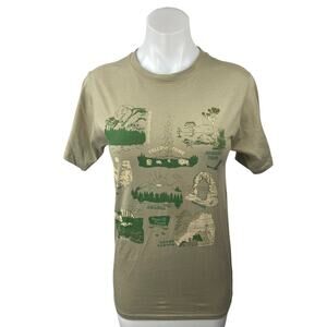 Parks Project Olive Green National Parks Graphic Print T Shirt Tee Top Size XS